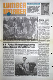The Lumber Worker, Vol. 57, No. 3, August 1992