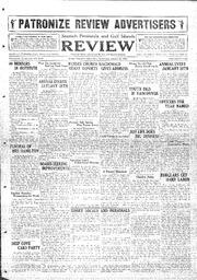Saanich Peninsula And Gulf Islands Review Wed, January 20, 1932 (Page 1)