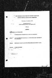 1994-11-02 - City of Port Coquitlam - Environmental Protection Committee - Agenda