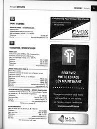   ANNUAIRE - FFCB, 2011   , page 89