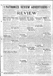 Saanich Peninsula And Gulf Islands Review Thu, October 29, 1931 (Page 1)