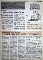   The Western Canadian Lumber Worker, Vol. XL No. 6, Oct. 1972   , page 16