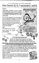   LA VOIX DES KOOTENAYS, 2008   , page 8