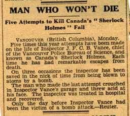 Newspaper article [unknown source]: 1934?