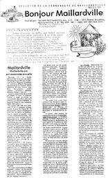   BONJOUR MAILLARDVILLE, 1985   , page 1