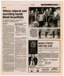 Where cabaret and marching bands blend beautifully