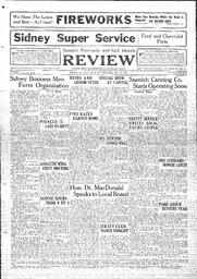 Saanich Peninsula And Gulf Islands Review Wed, October 17, 1934 (Page 1)