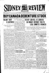 Sidney And Islands Review Fri, November 9, 1917 (Page 1)
