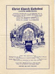 Royal Visit - Christ Church Cathedral service programme: 28-May-39