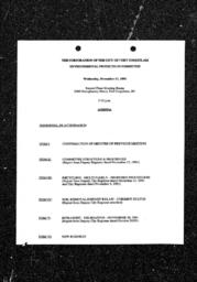 1991-11-13 - City of Port Coquitlam - Environmental Protection Committee - Agenda and Minutes