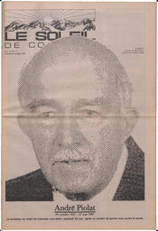 Le Soleil de Colombie, May 29, 1987, page 1