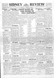 Sidney And Islands Review Thu, March 19, 1925 (Page 1)