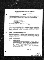 1994-03-02 - City of Port Coquitlam - Environmental Protection Committee - Agenda