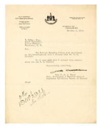 Letter to D. McKay, Chief Constable, Vancouver from Vance: 02-Oct-42