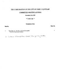 1992-11-23 - City of Port Coquitlam - Committee - Agenda