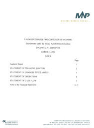   ÉTATS FINANCIERS - EN, 2004   , page 3