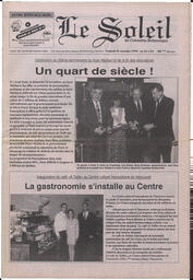 Le Soleil de Colombie-Britannique, November 25, 1994, page 1