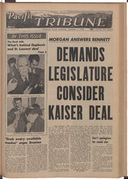   The Pacific Tribune - Friday, November 5, 1954   , page 1