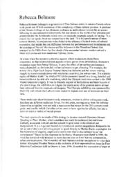 Rebecca Belmore Bio