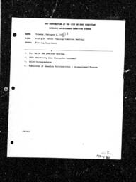 1993-02-02 - City of Port Coquitlam - Economic Development Committee - Agenda and Minutes