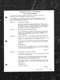 1991-11-13 - City of Port Coquitlam - Parks & Recreation Committee - Agenda and Minutes