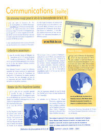   RAPPORT ANNUEL - FFCB, 2000-2001   , page 12