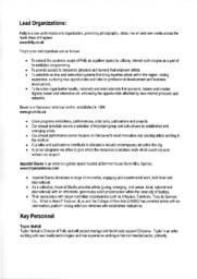 Chiasma Lead Organizations Information