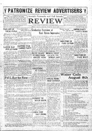 Saanich Peninsula And Gulf Islands Review Wed, July 27, 1932 (Page 1)