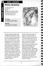   RÉPERTOIRE DES RESSOURCES CULTURELLES, 1999-2001   , page 74
