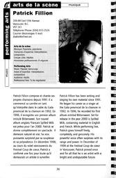   RÉPERTOIRE DES RESSOURCES CULTURELLES, 1999-2001   , page 38