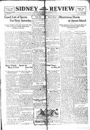 Sidney And Islands Review Thu, May 27, 1920 (Page 1)