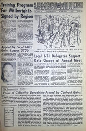   The Western Canadian Lumber Worker, Vol. XXXI, No. 1, 1st Issue Jan. 1964   , page 1