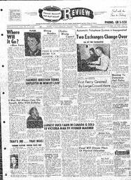 Saanich Peninsula And Gulf Islands Review Wed, March 4, 1959 (Page 1)