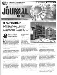   LE JOURNAL DU CSF, 2009   , page 1