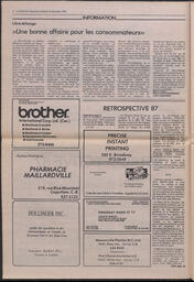 Le Soleil de Colombie, December 18, 1987, page 6