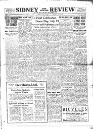 Sidney And Islands Review Thu, July 10, 1919 (Page 1)