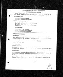 1991-03-21 - City of Port Coquitlam - Economic Development Committee - Agenda and Minutes