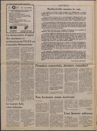 Le Soleil de Colombie, October 6, 1978, page 2