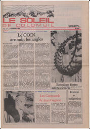 Le Soleil de Colombie, May 23, 1986, page 1