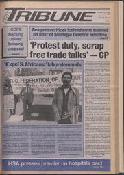   The Pacific Tribune - Wednesday, October 22, 1986   , page 1