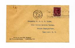 Letter to the Board of Police Commissioner: 02-Sep-44