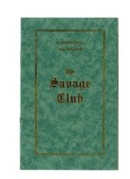 The Savage Club Masonic Temple constitution and bylaws: [192-]