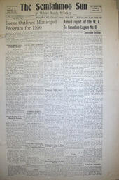 The Semiahmoo Sun and White Rock Weekly, January 12, 1950 (Page 1)