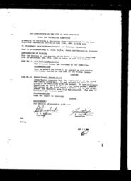1984-06-13 - City of Port Coquitlam - Parks & Recreation Committee - Agenda and Minutes