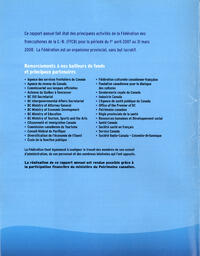  RAPPORT ANNUEL - FFCB, 2007-2008   , page 2
