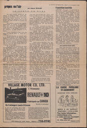 Le Soleil de Vancouver, November 21, 1969, page 3