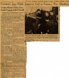Vancouver Daily Province newspaper article: 07-Jan-39