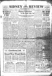 Sidney And Islands Review Thu, June 5, 1919 (Page 1)