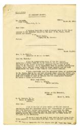 Summary of correspondence: 17-Mar-13
