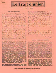   LE TRAIT D'UNION, 190   , page 1
